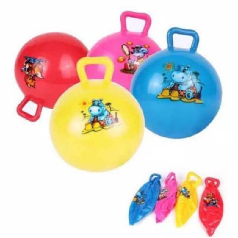 Mainan Bola Pegang Gambar Warna Halus Diameter 22cm