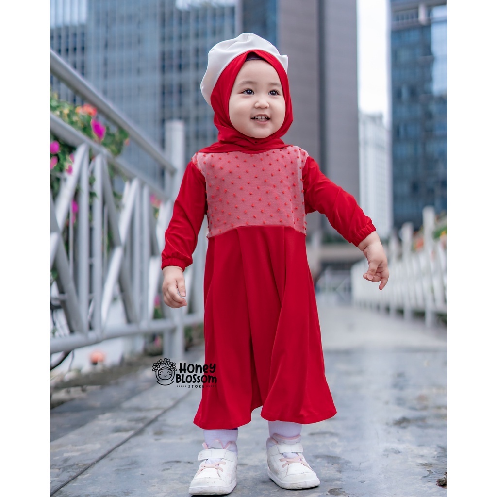 HONEYBLOSSOM gamis bayi perempuan / gamis bayi perempuan 1 tahun alesha series