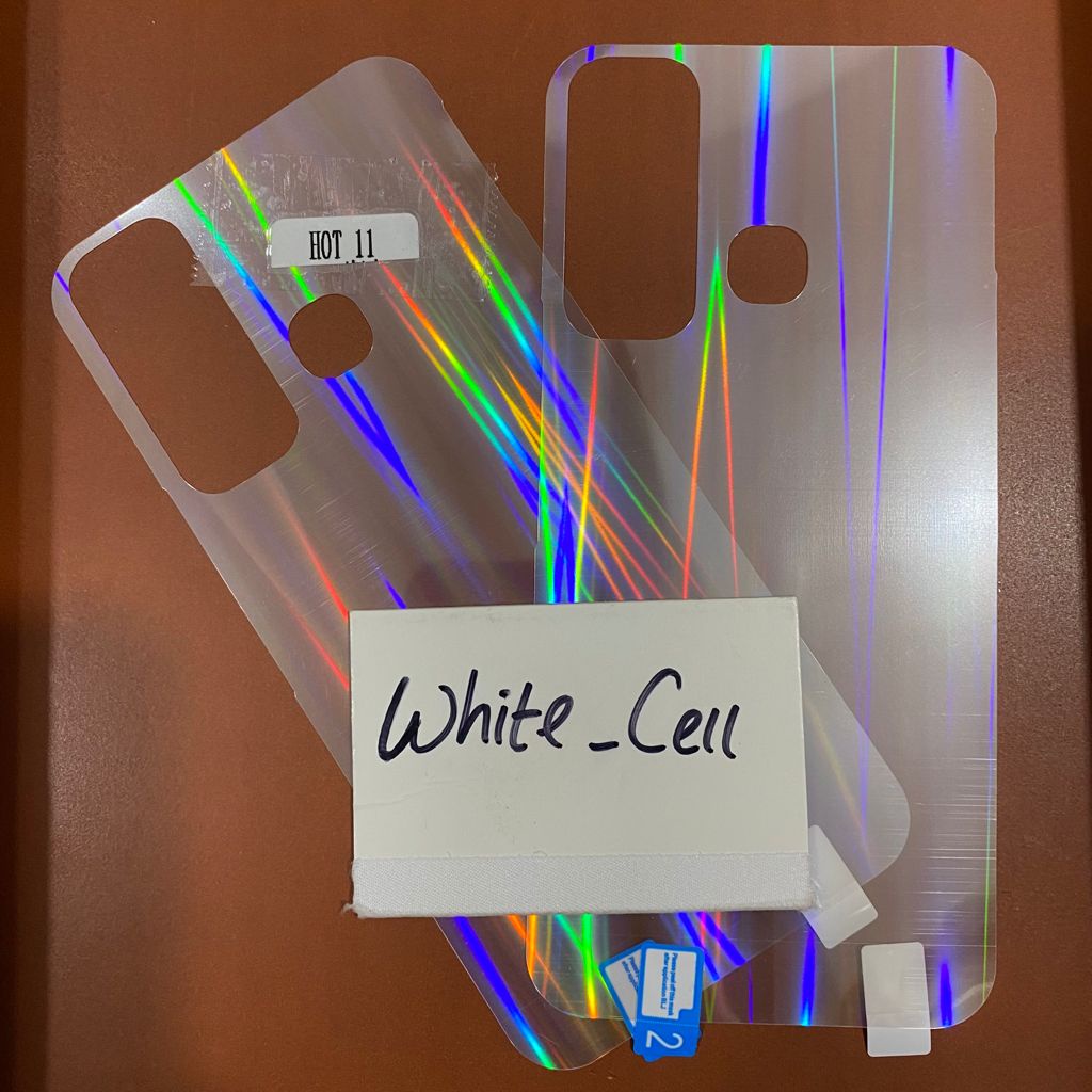 INFINIX HOT 11 HOT 11S BACK SKIN AURORA CLEAR GARSKIN ANTI GORES BELAKANG TRANSPARAN D2