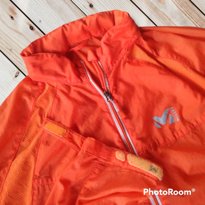 Jaket Running Parasut Outdoor Millet Second Seken Original