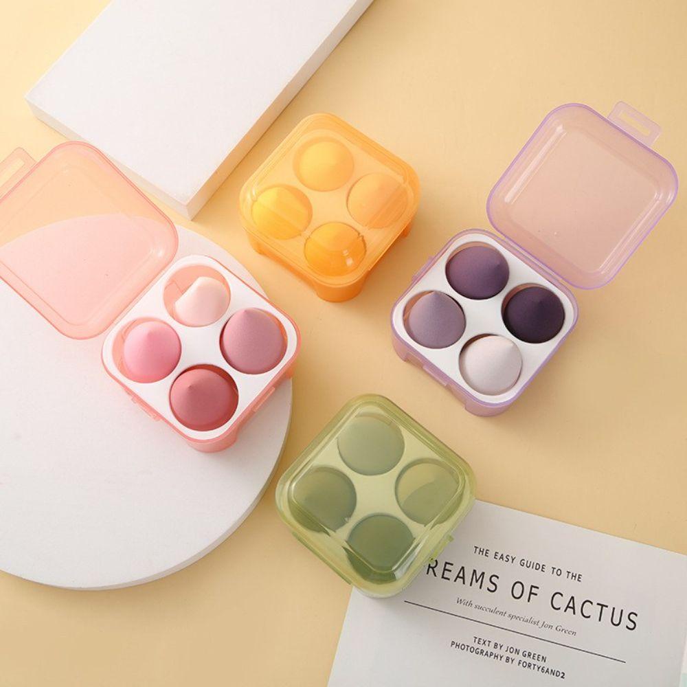 Mxbeauty Beauty Egg Set Spons Lembut Portable Kering Basah Pakai Concealer Air cushion Puff Kosmetik