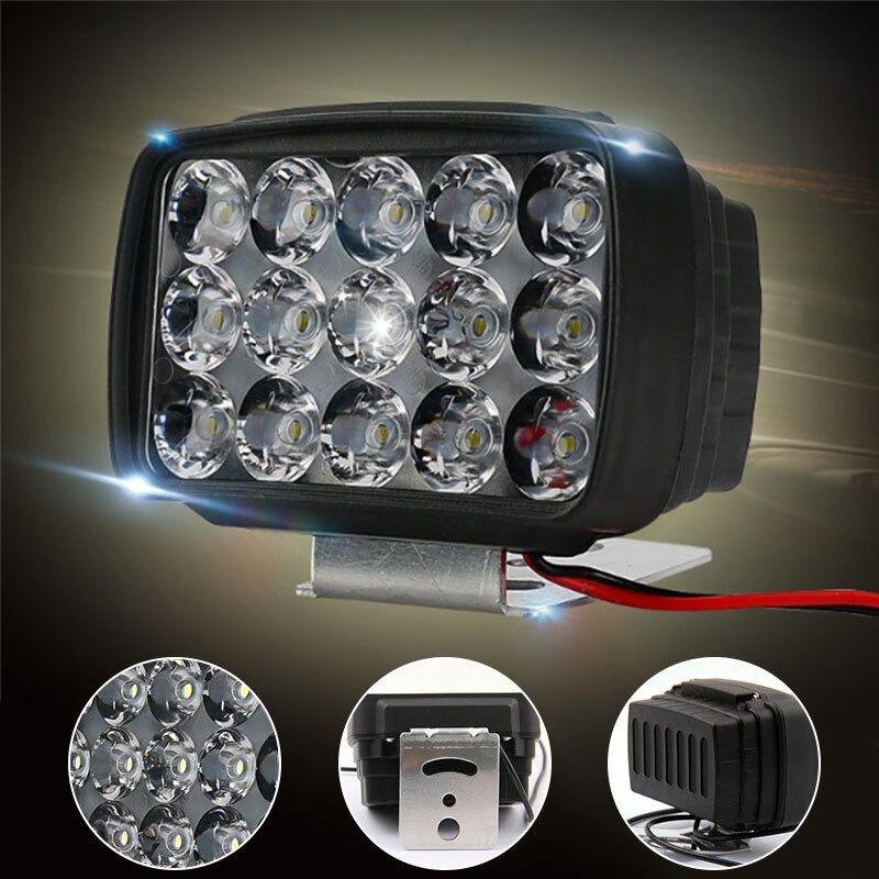 Lampu Tembak Sorot LED Motor Work Light Cree 15  Mata 15 LED 12 Volt