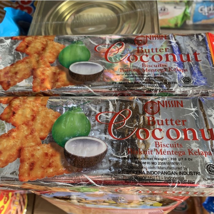 

504Omekho Biskuit Nissin Butter Coconut 200Gr 200 Gram Jy60Jhh