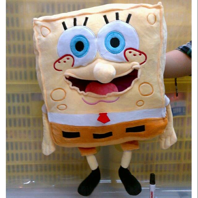 Boneka spong Bob impor besar 50cm bantal spongbob
