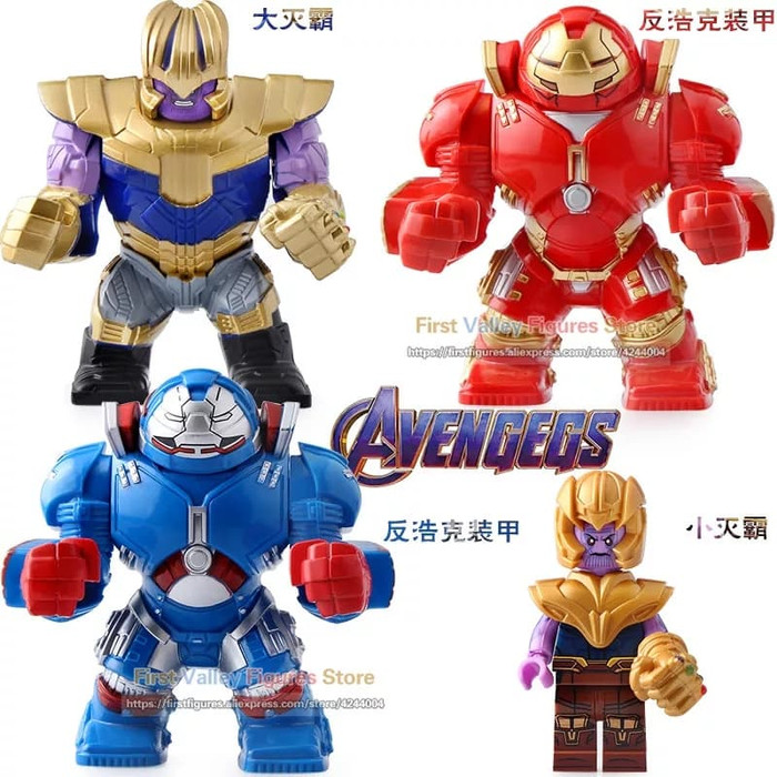 BISA BAYAR DIRUMAH Marvel Avengers Thanos Hulkbuster Big Minifigure Lego Kw MURAH