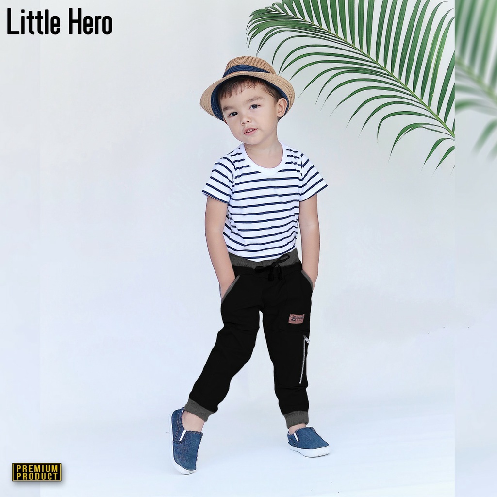 CELANA ANAK JOGGER SPIN LITTLE HERO  1-10 TAHUN. BAHAN MELAR DAN TEBAL.