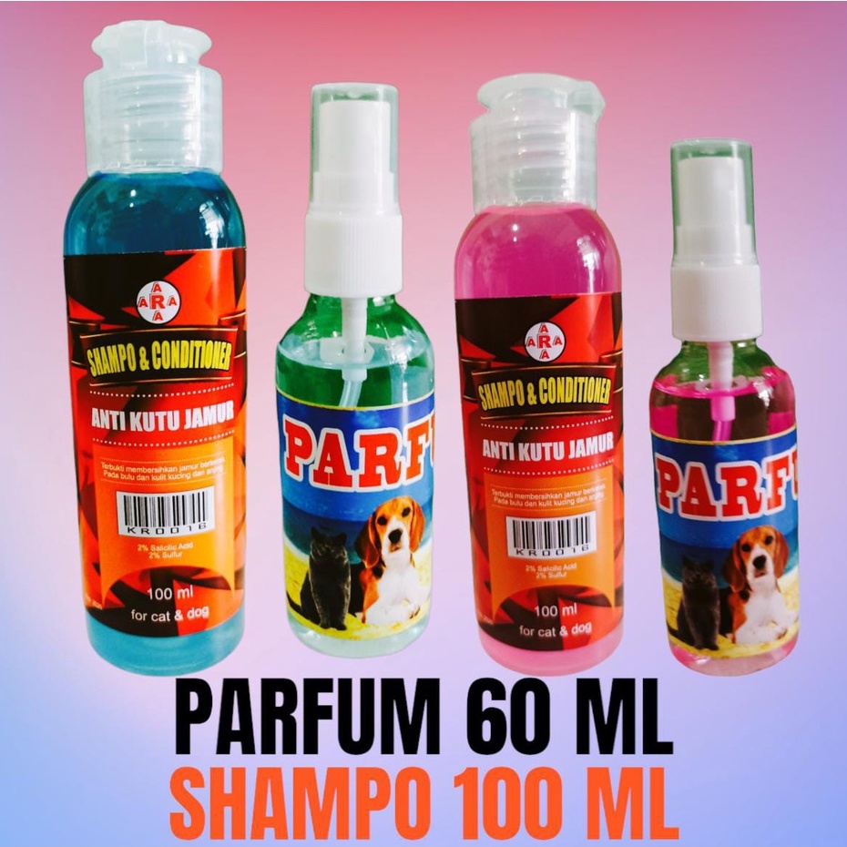 shampo CONDITIONER  100 ml parfum 60 ml sampo dan parfum anjing kucing