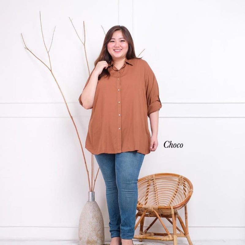 XXL BASIC SHIRTS KEMEJA KATUNLD 118 CM 3L