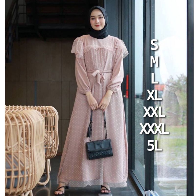 busana gamis muslim remaja tanggung dan dewasa umur umuran 14 15 17 18 tahun / gamis busana muslim a