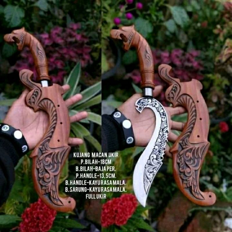 Kujang siliwangi motif ukir