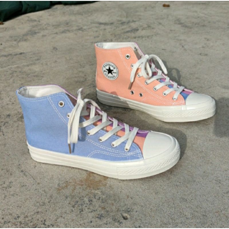 Sepatu Sneakers Ajaib Multi Color Change Berubah Warna Unik Sunny Series