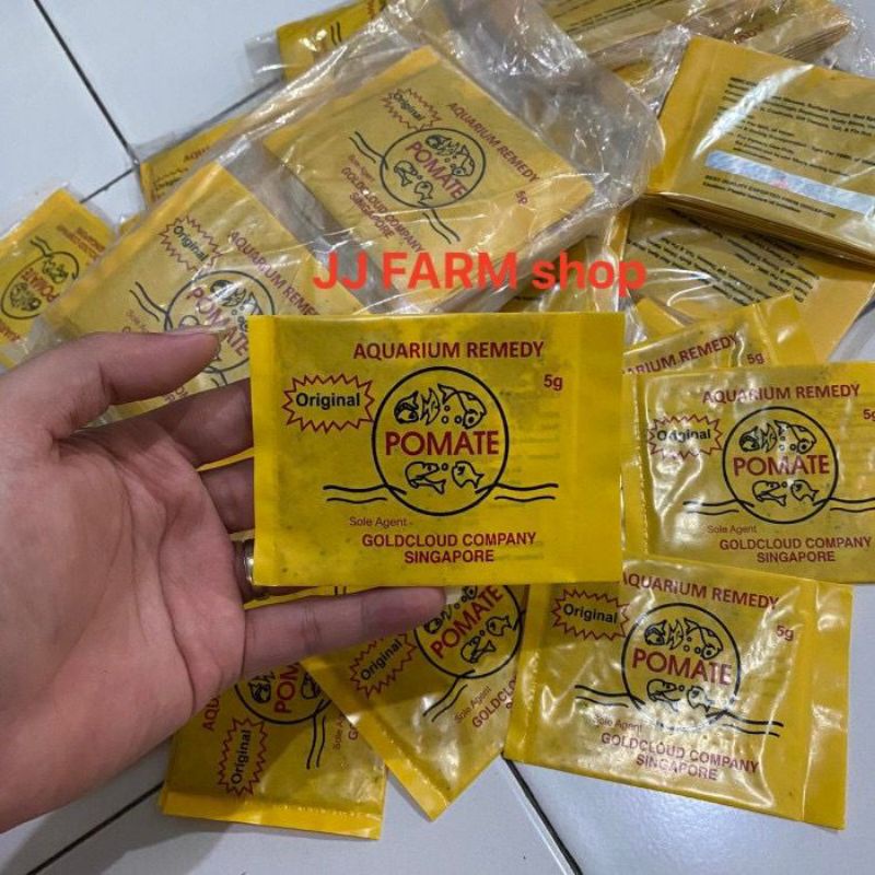 obat ikan pomate original SINGAPUR obat ikan hias koi koki chana Channa dll