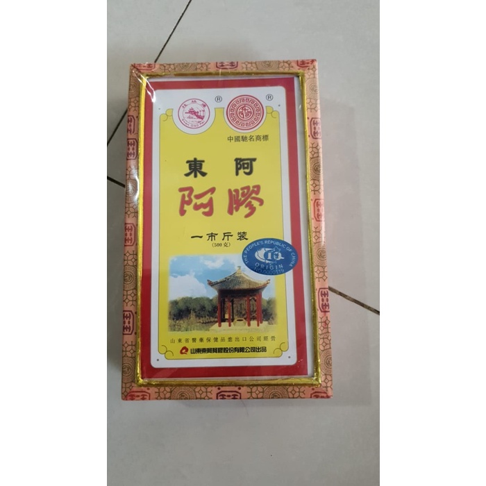 [PROMO] Original Gelatin 500 GRAM A E JIAO PREMIUM KUALITAS SUPER DONKEY HIDE GLUE