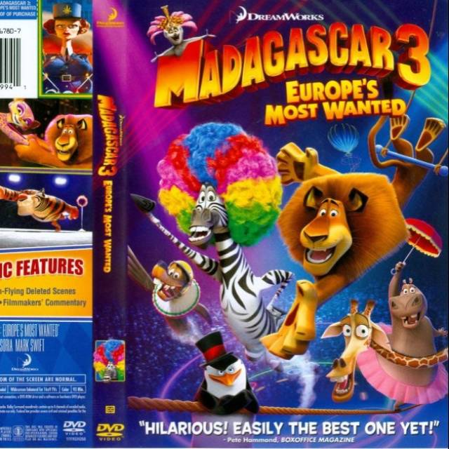 KASET VIDEO FILM BOXOFFICE KARTUN ANAK ANAK MADAGASCAR TERBARU-FILM BIOSKOP ANAK ANAK TERLARIS