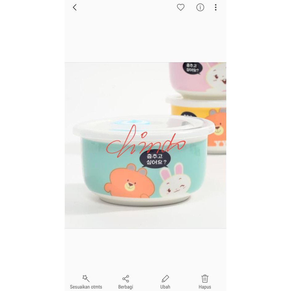 Ini Minigood Tempat Bekal/Mangkok Keramik Serbaguna Juara