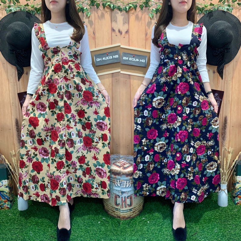 LONG OVERALL  ROK  THE ROSE FREE INNER 3099 Shopee Indonesia