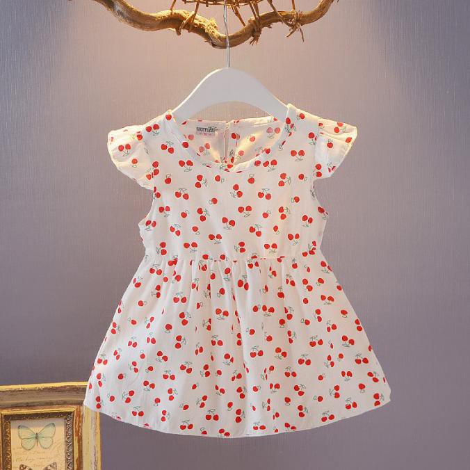 CUCI GUDANG XinXinStore Dress Baju Anak Cewe Harian Murah Import - Merah, S