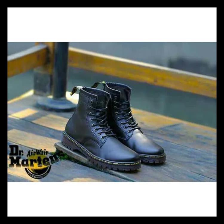 Promo Murah Sepatu Pria Dr Martin Boots Docmart Original Handmade - Cokelat Termurah