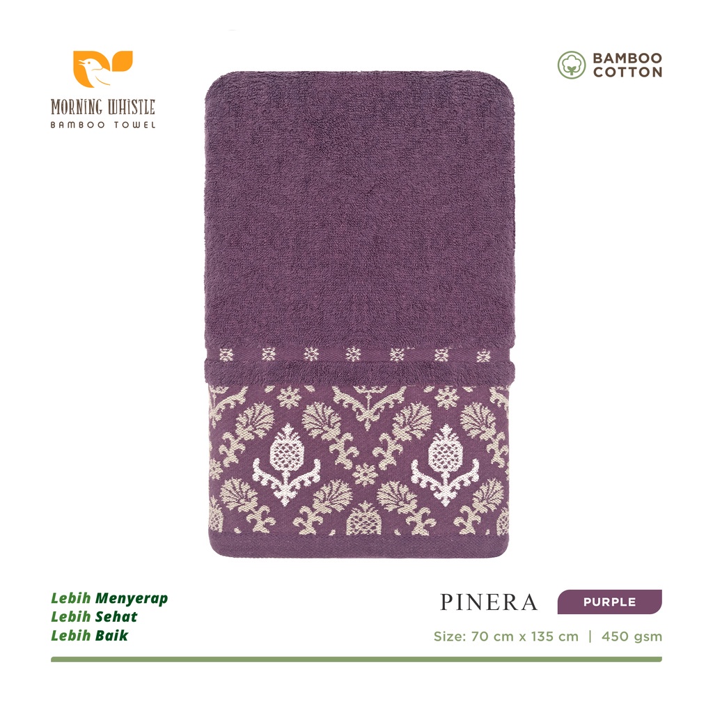 Terry Palmer Morning Whistle Bamboo Pinera Handuk Mandi Dewasa Premium Ukuran 70x135 Cm Bambu