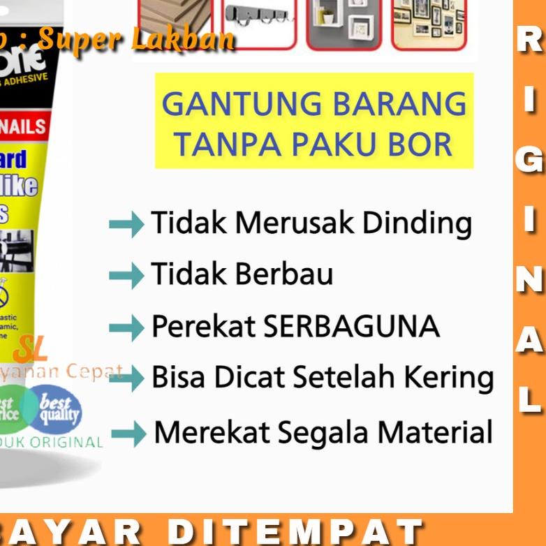 Lem Pengganti Paku Dextone No More Nails Merekat Kuat Seperti Paku