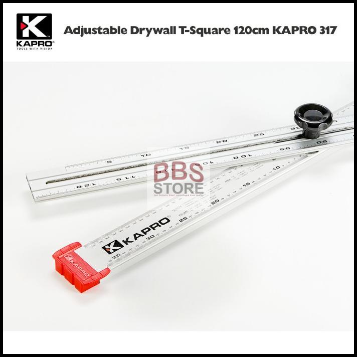 

Daisydooo | Penggaris Adjustable Drywall T-Square 120Cm Kapro 317