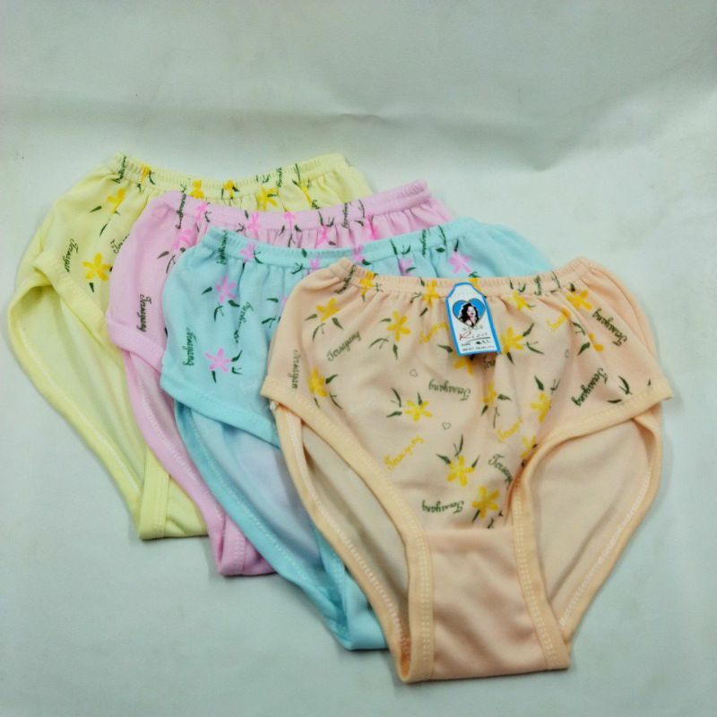 12 PCS Undies Celana Dalam Wanita Motif Hyget Ukuran ampe extra jumbo size 3L/ XXXL