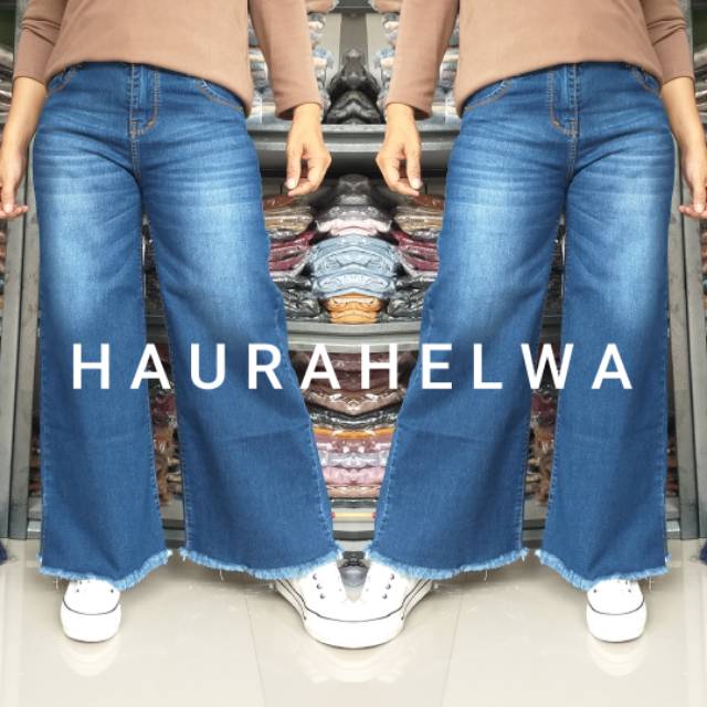 KULOT JEANS  VJ ORIGINAL HAURAHELWA  rawis polos size 27~30