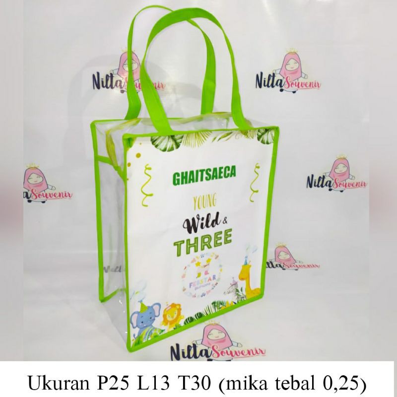 

tas mika resleting/tas souvenir/tas gambar animal/souvenir tas cantik/tas muat sembako/goodiebag