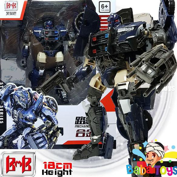 Mainan Robot BMB Transformers Police Barricade Deformation Original