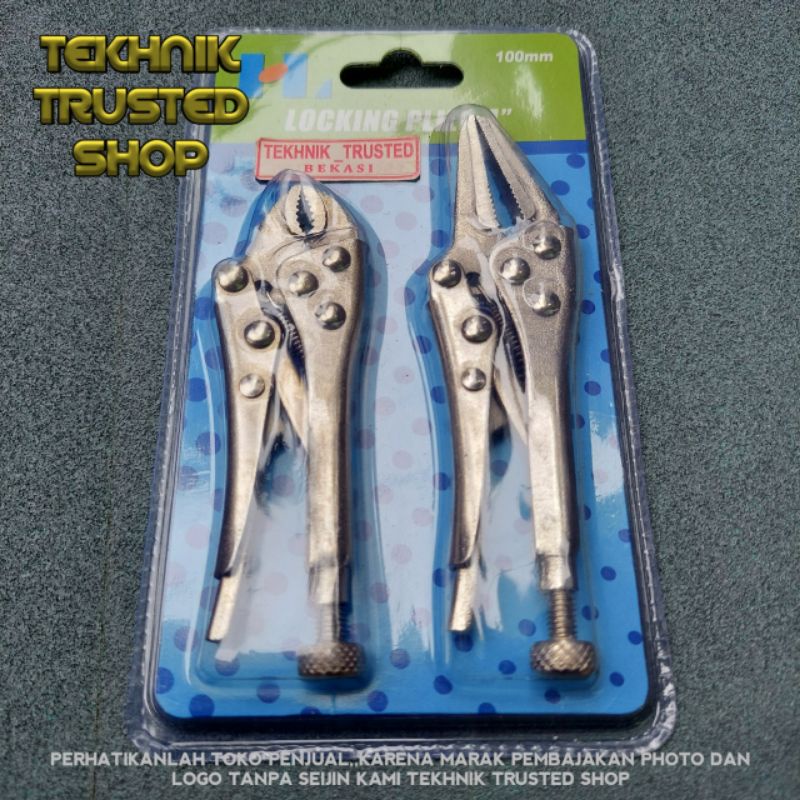 Mini locking plier 2pcs set Tang jepit pengunci atau tang buaya