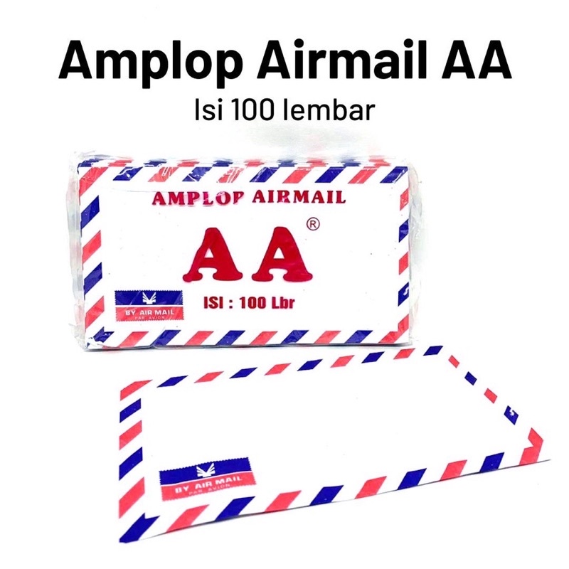 

Readystock Amplop airmail merah biru isi 100lembar harga perbungkus cuma ⬇️