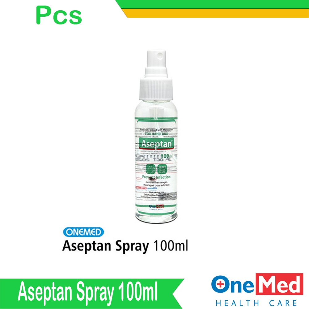 Alkes Pasar Pramuka Aseptan Liquid Spray 100ml Onemed
