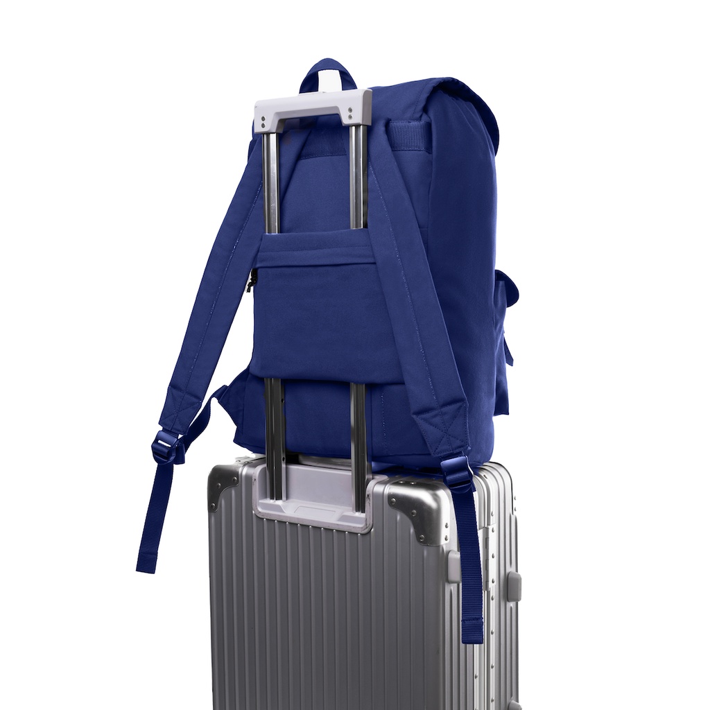 FLOCK Modest Travel Backpack - Water Resistant - Blue Navy