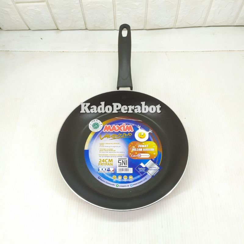 Teflon maxim frypan 24cm valentino - teflon cafe - teflon wajan telur