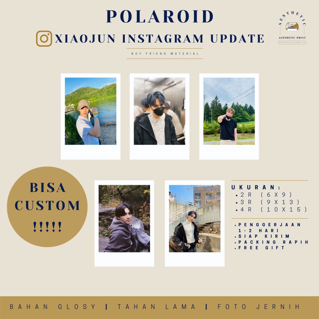 [READY] CETAK POLAROID | POLAROID KPOP | POLAROID WAYV | POLAROID NCT | POLAROID XIAOJUN | POLAROID 