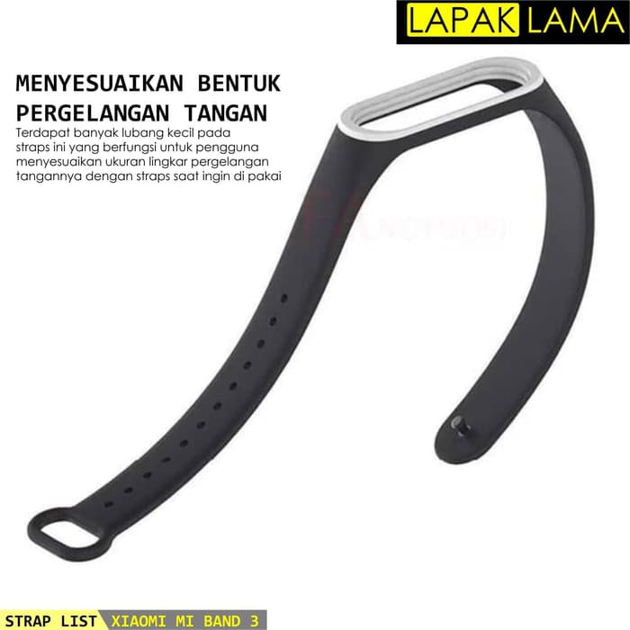 Strap Straps Silicone Dual Colors Xiaomi Mi Band 3 OLED Replacement