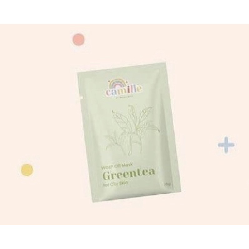 MASKER CAMILLE • FACE MIST CAMILLE • BODY SCRUB CAMILLE | MASKER ORGANIK BPOM-GREENTEA 25 GR
