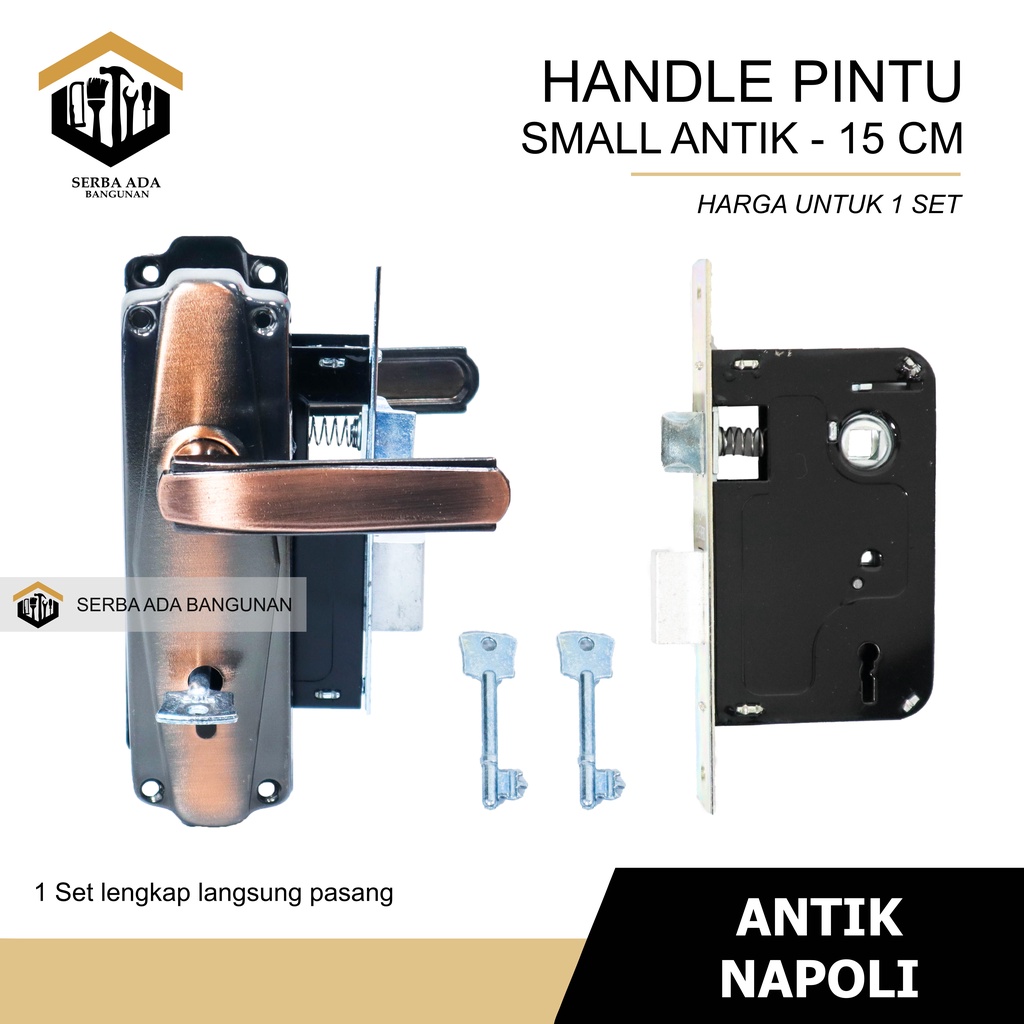 Kunci pintu kecil / handle / pegangan pintu / murah bagus Napoli