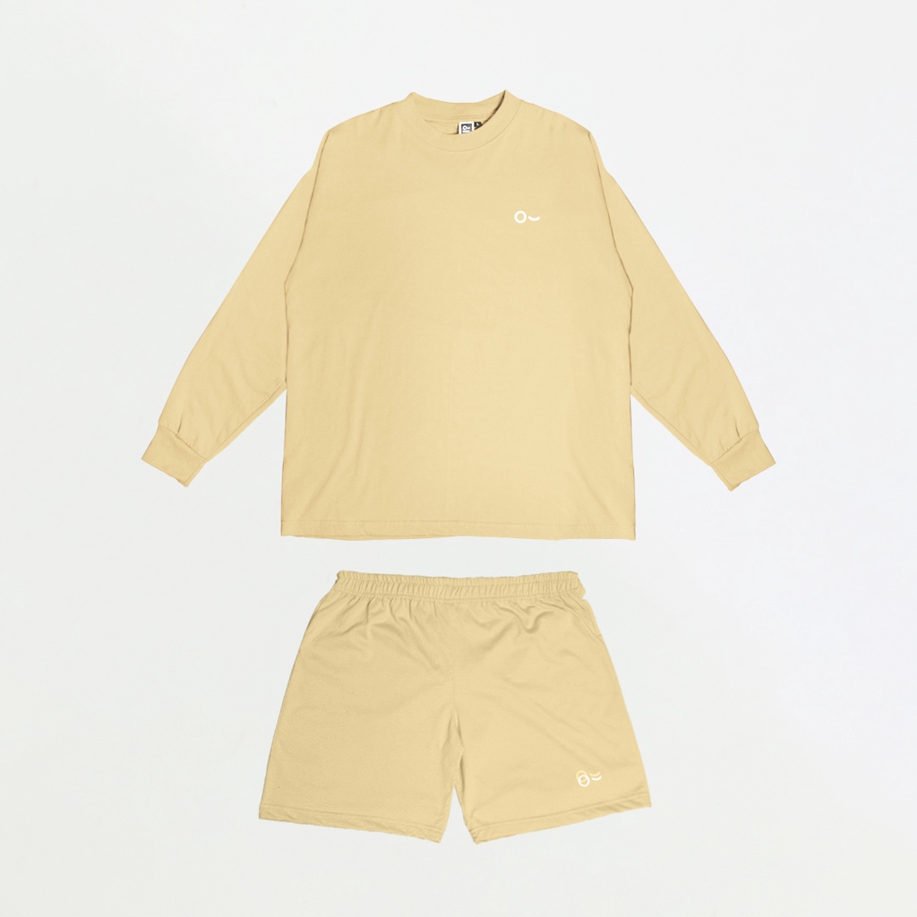 John &amp; Jill Oversize Long Sleeve &amp; Short Pants - Basic Set