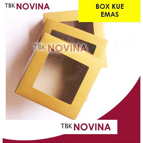 KOTAK KUE EMAS / BOX CAKE KUE TART GOLD / BOX KUE ULANG TAHUN