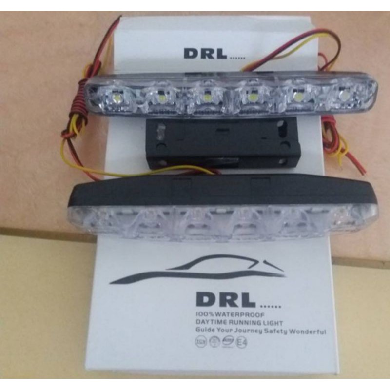 LED Drl Tanduk Bumper Depan Mobil Universal