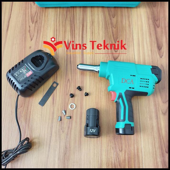 Cordless Blind Riveting Gun Adpm40E Dca Adpm 40 E Mesin Rivet Baterai