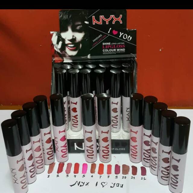 Lipgloss nyx I Love you 24pcs