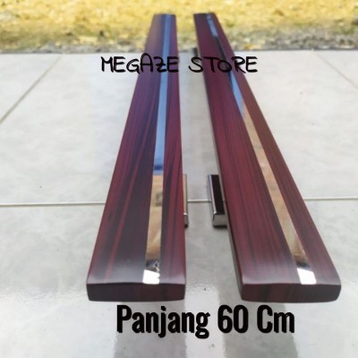 Handel Pintu Panjang 60 Cm Maron Gagang Pintu Rumah Minimalis Stainless Kotak