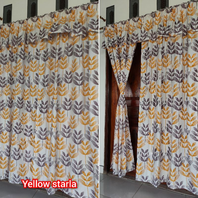 Sprei dan gorden couple.Dapat 1 sprei+2gorden/Sprei homemade //gorden motif