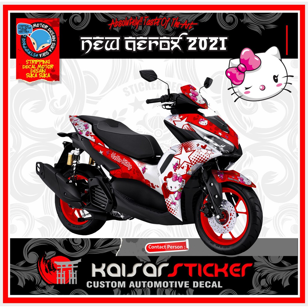 Decal Sticker Variasi Fullbody All New Aerox 155 Connected - Dekal Stiker Aerox New Tahun 2021