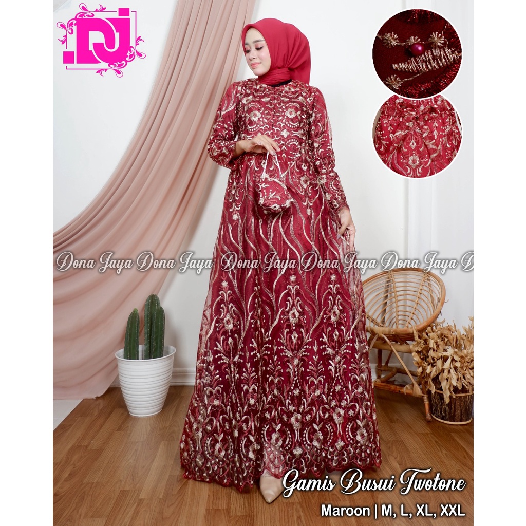 Kebaya Gamis Busui DJ / Gamis / Kebaya Modern / Dress Pesta Kondangan / Gamis Pesta Busui