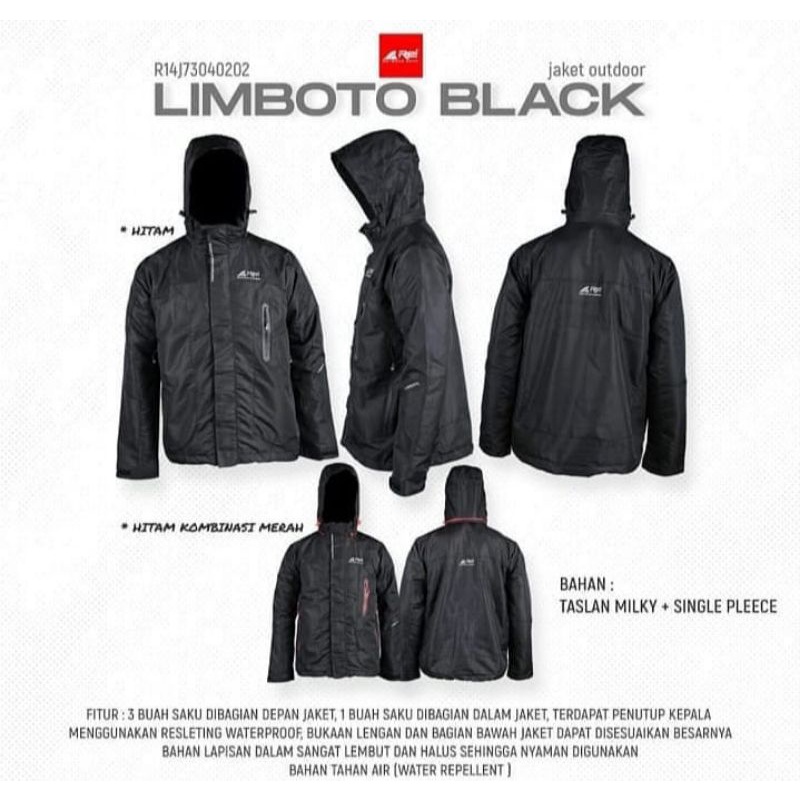 JAKET AREI REI LIMBOTO ORIGINAL ORI | JACKET WATERPROOF WINDPROOF GUNUNG RIDING TAHAN AIR ANGIN