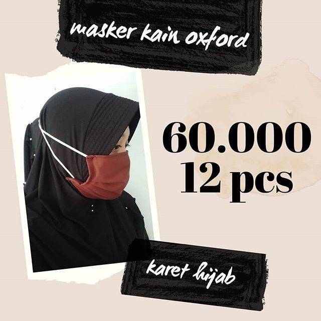 Masker Kain Oxford ASLI tebal