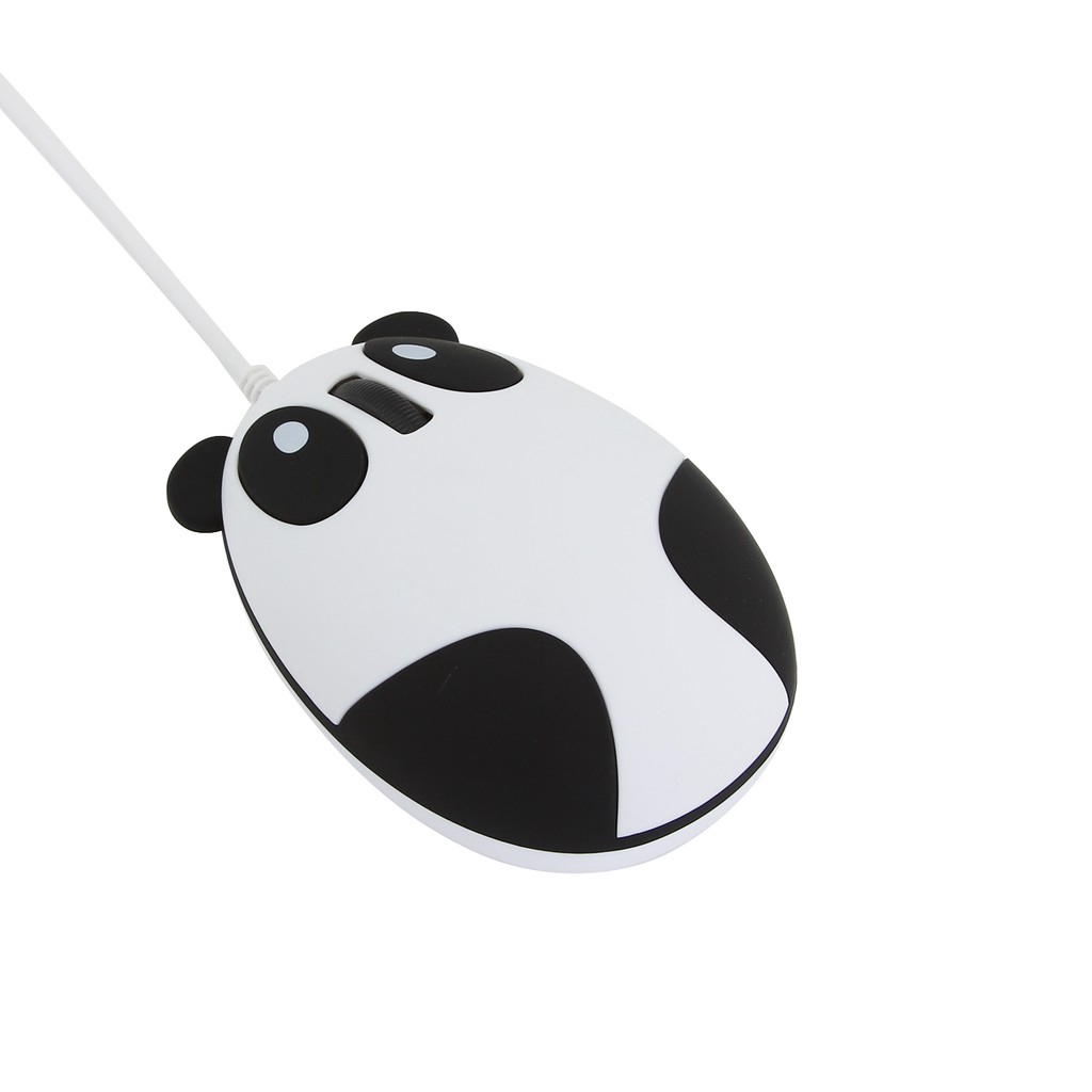 Mouse Gaming Optical 1600 Dpi Bentuk Panda 3d Dengan Kabel Usb Untuk Anak